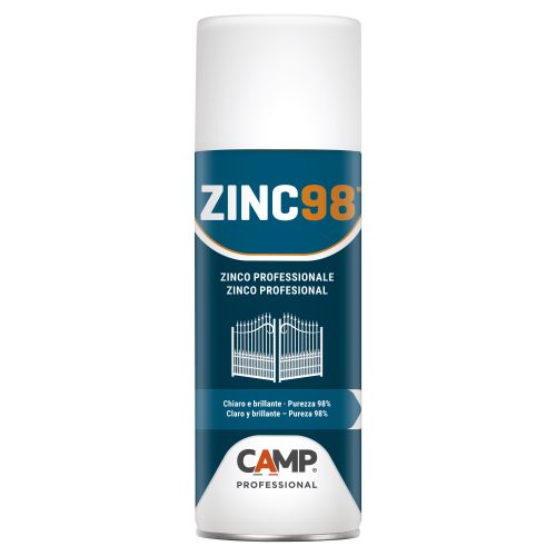 Protector de zinc claro y brillante al 98% ZINC98 en Aerosol de 400 ml